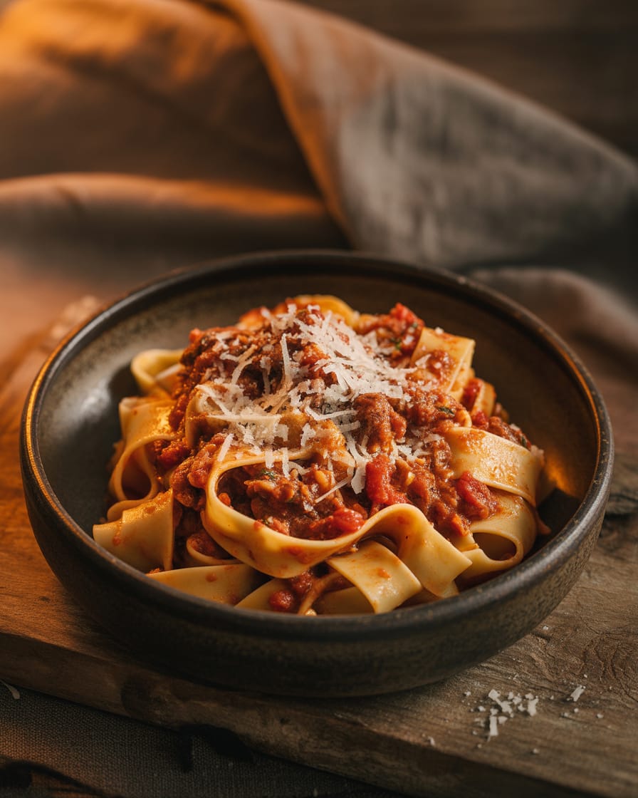 Pappardelle with wild boar ragu